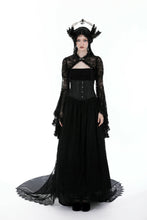 Load image into Gallery viewer, Gothic cape with big lace sleeves BW040-1