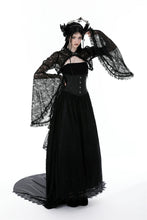 Load image into Gallery viewer, Gothic cape with big lace sleeves BW040-1