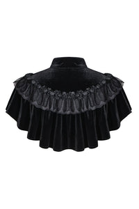 Gothic Black cape hearted shaped capelet BW043 - Gothlolibeauty