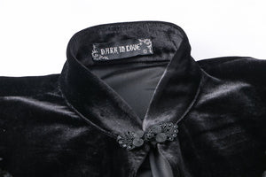 Gothic Black cape hearted shaped capelet BW043 - Gothlolibeauty