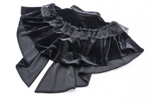 Gothic Black cape hearted shaped capelet BW043 - Gothlolibeauty