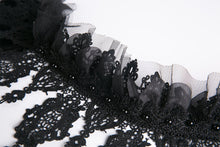 Load image into Gallery viewer, Gothic gorgeous feather velvet caplet with two ways to wear BW046 - Gothlolibeauty