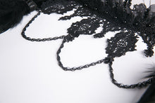 Load image into Gallery viewer, Gothic gorgeous feather velvet caplet with two ways to wear BW046 - Gothlolibeauty