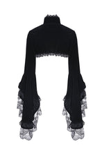 Load image into Gallery viewer, Gorgeous gothic horn sleeve velvet capelet BW049 - Gothlolibeauty