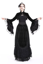 Load image into Gallery viewer, Gorgeous gothic horn sleeve velvet capelet BW049 - Gothlolibeauty