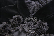 Load image into Gallery viewer, Gorgeous gothic horn sleeve velvet capelet BW049 - Gothlolibeauty