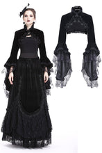 Load image into Gallery viewer, Gorgeous gothic horn sleeve velvet capelet BW049 - Gothlolibeauty