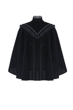 Load image into Gallery viewer, DARK IN LOVE Elegant gothic pattern collar velvet cape BW050 - Gothlolibeauty