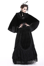 Load image into Gallery viewer, DARK IN LOVE Elegant gothic pattern collar velvet cape BW050 - Gothlolibeauty