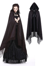 Load image into Gallery viewer, Gothic long cape gothic hooded cloak BW052 - Gothlolibeauty