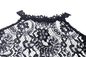Gothic lace cape with sexy hollow BW059 - Gothlolibeauty