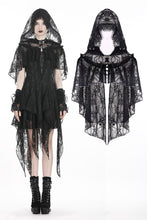 Load image into Gallery viewer, Gothic gorgeous lace hooded cape BW061 - Gothlolibeauty