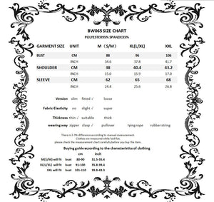 Gothic witch mesh hooded cape BW065
