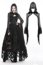 Load image into Gallery viewer, Gothic witch mesh hooded cape BW065 - Gothlolibeauty