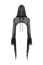 Load image into Gallery viewer, Gothic witch mesh hooded cape BW065 - Gothlolibeauty