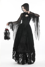 Load image into Gallery viewer, Gothic witch mesh hooded cape BW065 - Gothlolibeauty