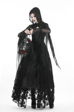 Load image into Gallery viewer, Gothic witch mesh hooded cape BW065 - Gothlolibeauty