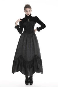 Gothic women Black fur cape  BW067 - Gothlolibeauty