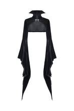 Load image into Gallery viewer, Gothic women velvet Black vampire cape with bat big sleeves BW069 - Gothlolibeauty