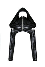 Load image into Gallery viewer, Punk PU masked cape with cap  BW075