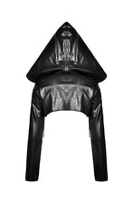 Load image into Gallery viewer, Punk PU masked cape with cap  BW075