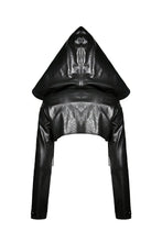 Load image into Gallery viewer, Punk PU masked cape with cap  BW075