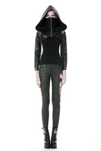Load image into Gallery viewer, Punk PU masked cape with cap  BW075