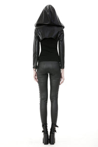 Punk PU masked cape with cap  BW075