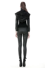 Load image into Gallery viewer, Punk PU masked cape with cap  BW075