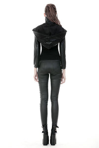 Punk PU masked cape with cap  BW075