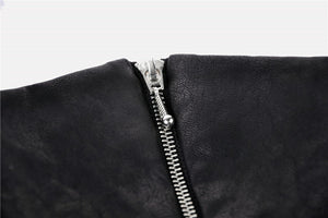 Punk PU masked cape with cap  BW075