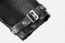 Load image into Gallery viewer, Punk PU masked cape with cap  BW075