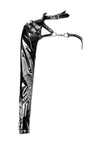 Punk shining PU one shoulder around neck cape BW076