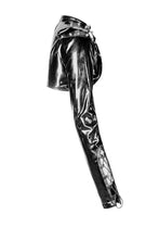 Load image into Gallery viewer, Punk shining PU one shoulder around neck cape BW076