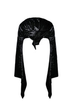 Load image into Gallery viewer, Gothic shining velvet witch cape with pointed cap BW077 - Gothlolibeauty