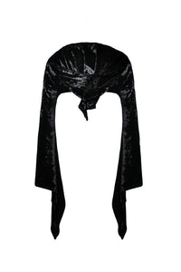 Gothic shining velvet witch cape with pointed cap BW077 - Gothlolibeauty