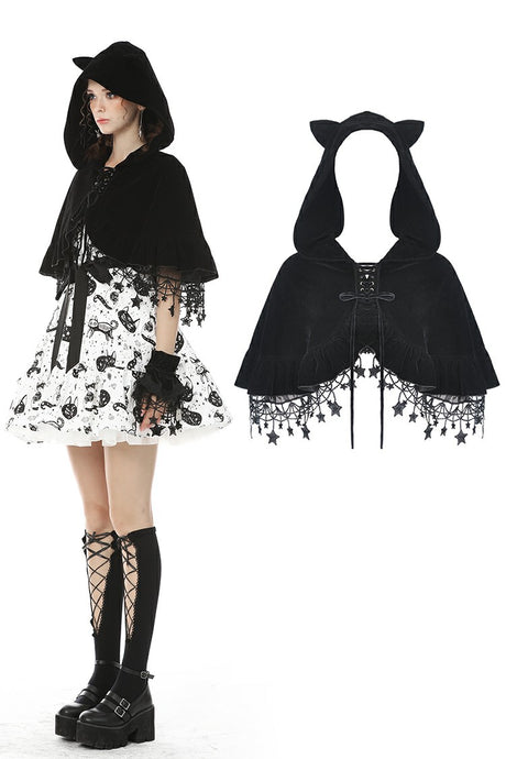 Lolita night cat star cape BW086