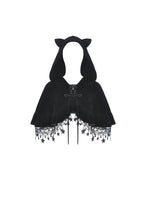 Load image into Gallery viewer, Lolita night cat star cape BW086
