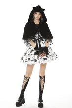 Load image into Gallery viewer, Lolita night cat star cape BW086