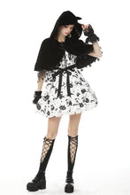 Load image into Gallery viewer, Lolita night cat star cape BW086