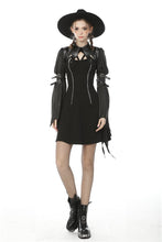 Load image into Gallery viewer, Women&#39;s devil crackle neck long sleeves cape BW087