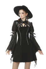 Load image into Gallery viewer, Women&#39;s devil crackle neck long sleeves cape BW087