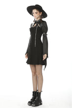 Load image into Gallery viewer, Women&#39;s devil crackle neck long sleeves cape BW087