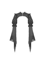 Load image into Gallery viewer, Gothic lolita shiny puff sleeve cape BW090