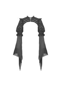 Gothic lolita shiny puff sleeve cape BW090