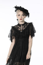 Load image into Gallery viewer, Gothic sexy ruffle trim lace cape BW094
