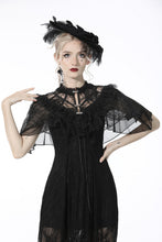 Load image into Gallery viewer, Gothic sexy ruffle trim lace cape BW094