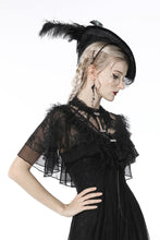 Load image into Gallery viewer, Gothic sexy ruffle trim lace cape BW094