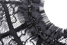 Load image into Gallery viewer, Gothic sexy ruffle trim lace cape BW094