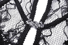 Load image into Gallery viewer, Gothic sexy ruffle trim lace cape BW094
